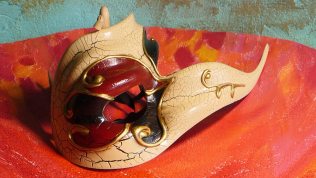 Venetian masks, fragment